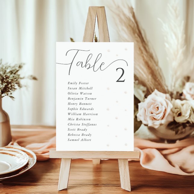 Tarjeta de la tabla de asientos del Boda de Perlas (Subido por el creador)