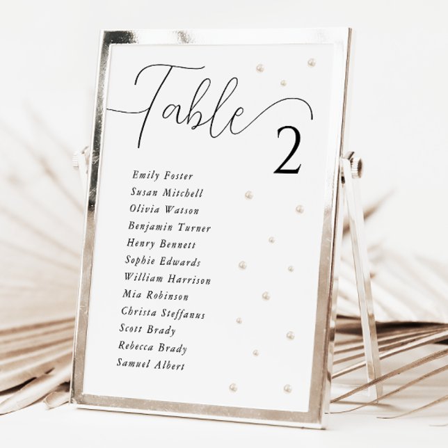 Tarjeta de la tabla de asientos del Boda de Perlas (Subido por el creador)