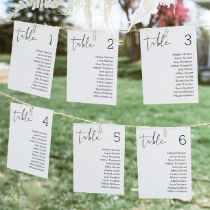 Tarjeta de la tabla de asientos del Boda STELLA