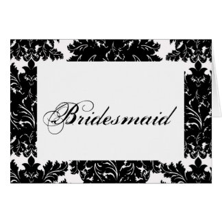 Tarjeta de la tabla de la boda de la "dama de