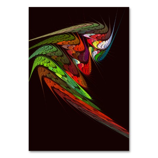 Tarjeta de la tabla del arte abstracto del