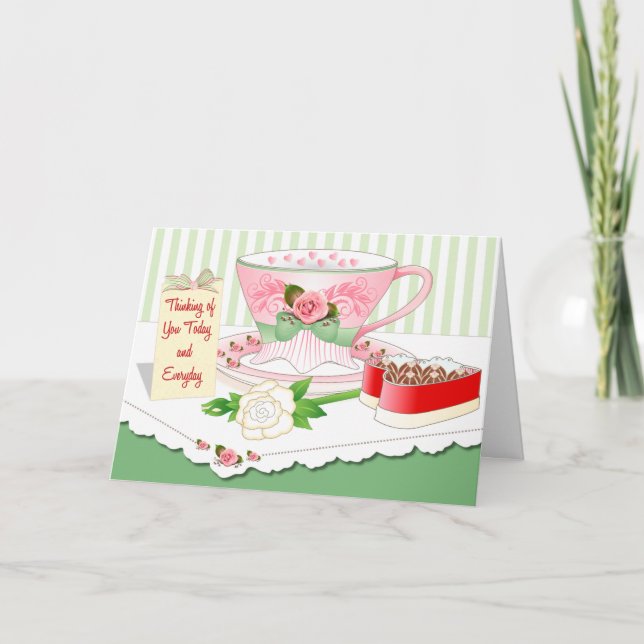 Tarjeta de la tarjeta del día de San Valentín - (Anverso)