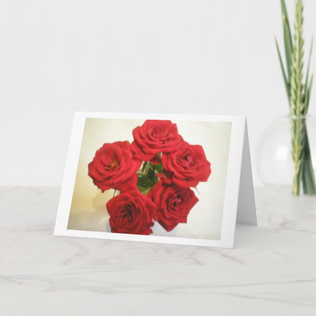 Tarjeta de la tarjeta del día de San Valentín (Anverso)