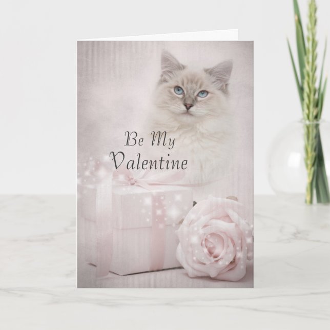 Tarjeta de la tarjeta del día de San Valentín (Anverso)