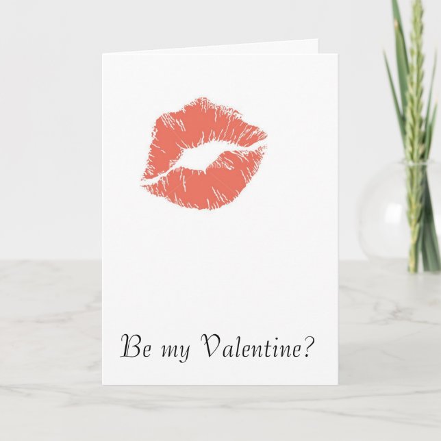 Tarjeta de la tarjeta del día de San Valentín (Anverso)