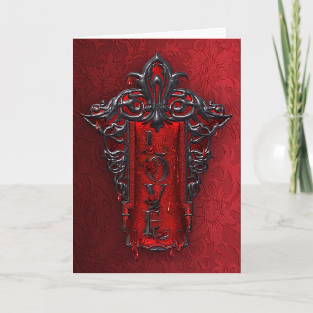 Tarjeta de la tarjeta del día de San Valentín (Anverso)