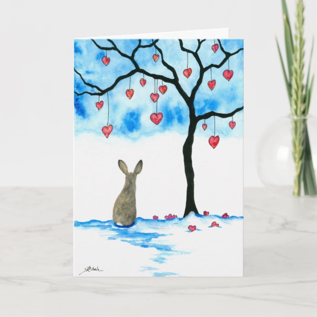 Tarjeta de la tarjeta del día de San Valentín de (Anverso)