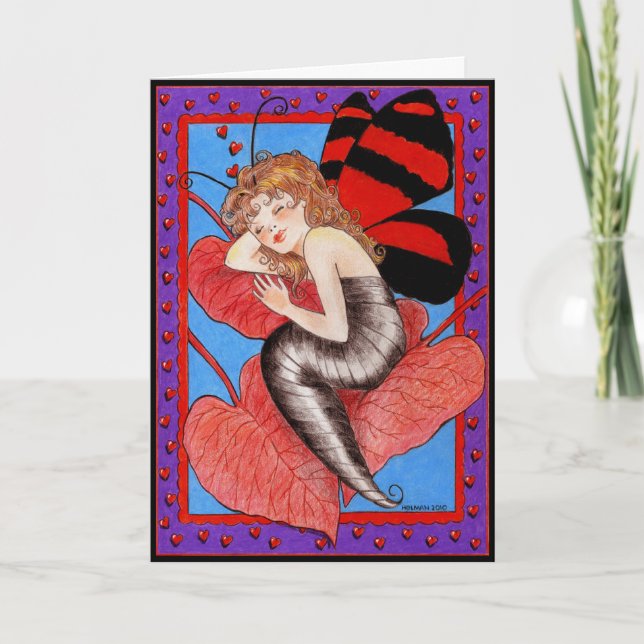 Tarjeta de la tarjeta del día de San Valentín de (Anverso)