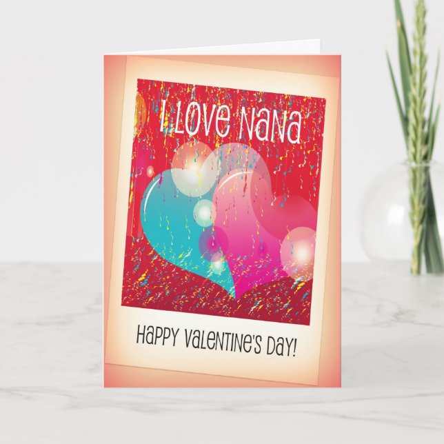 Tarjeta de la tarjeta del día de San Valentín de (Anverso)