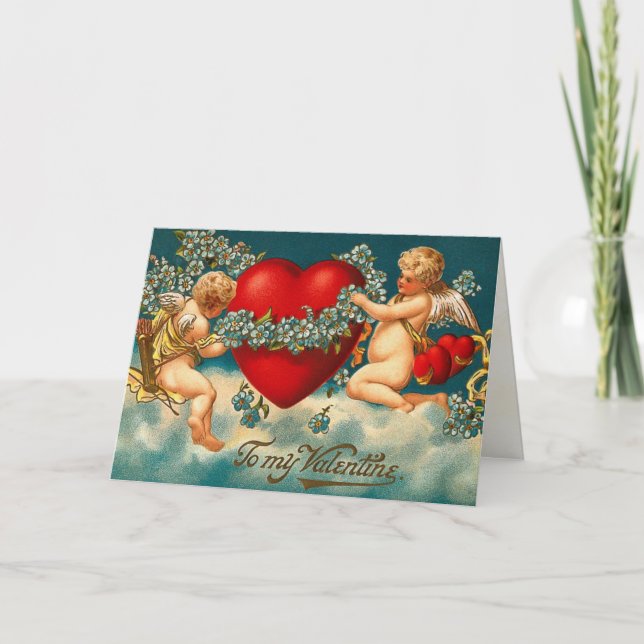 Tarjeta de la tarjeta del día de San Valentín de (Anverso)