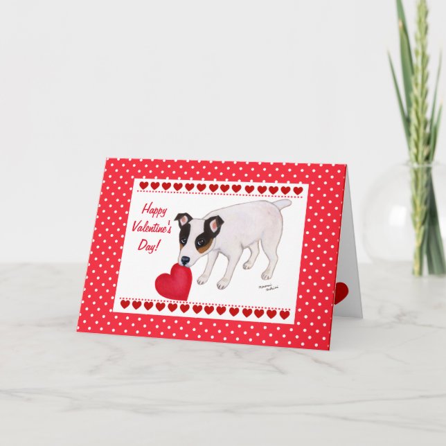 Tarjeta de la tarjeta del día de San Valentín de (Anverso)