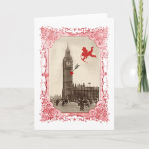 Tarjeta de la tarjeta del día de San Valentín del