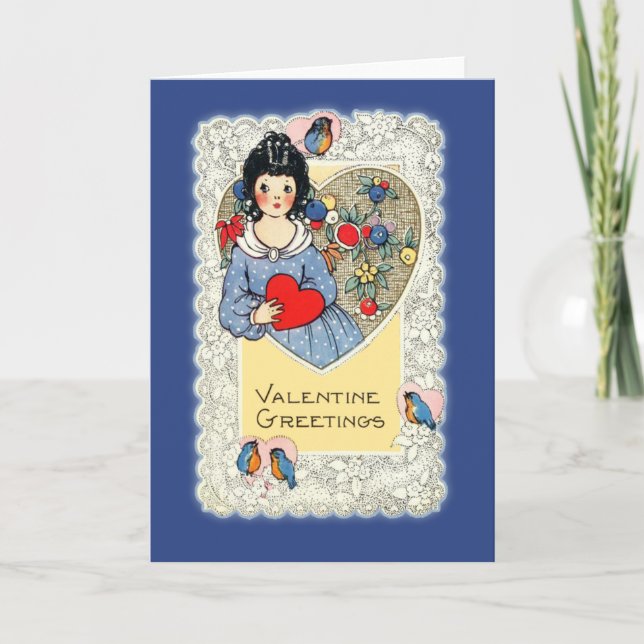 Tarjeta de la tarjeta del día de San Valentín del (Anverso)