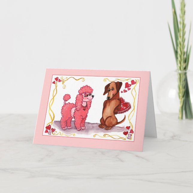 Tarjeta de la tarjeta del día de San Valentín del (Anverso)