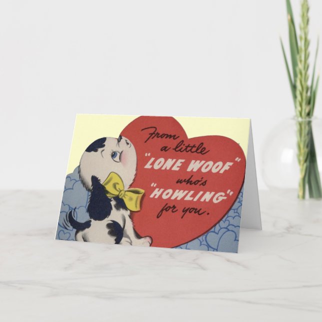 Tarjeta de la tarjeta del día de San Valentín del (Anverso)