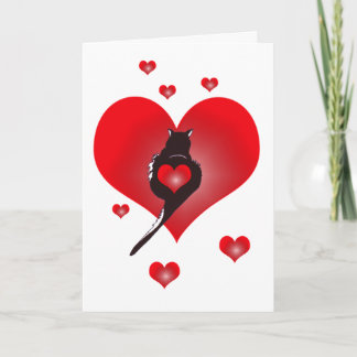 Tarjeta de la tarjeta del día de San Valentín del