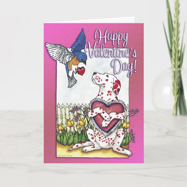Tarjeta de la tarjeta del día de San Valentín del (Anverso)