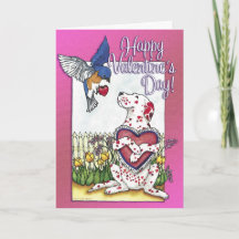 Tarjeta de la tarjeta del día de San Valentín del