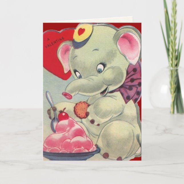 Tarjeta de la tarjeta del día de San Valentín del (Anverso)
