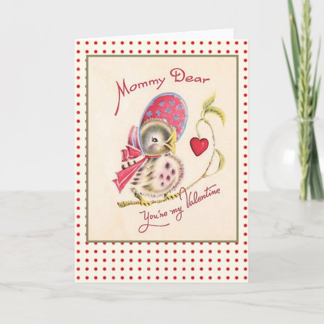 Tarjeta de la tarjeta del día de San Valentín del (Anverso)