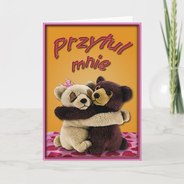 Tarjeta de la tarjeta del día de San Valentín en (Anverso)
