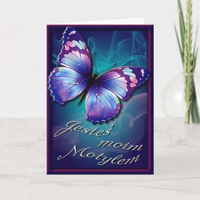 Tarjeta de la tarjeta del día de San Valentín en (Anverso)