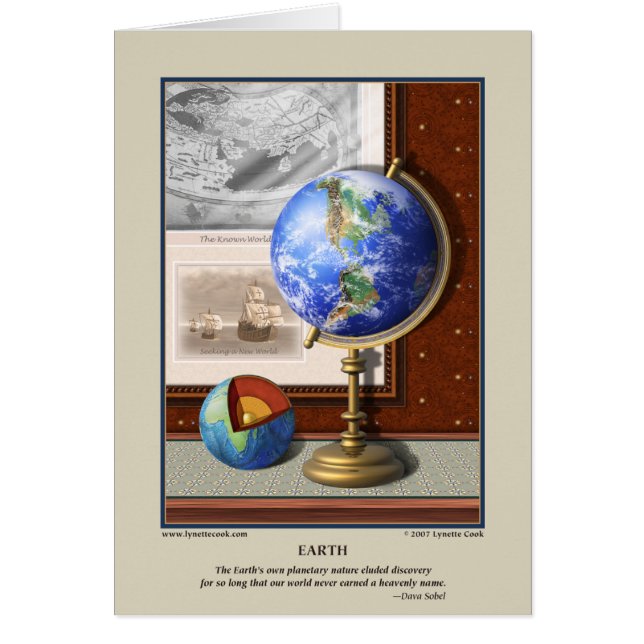 Tarjeta de la tierra (Frente)