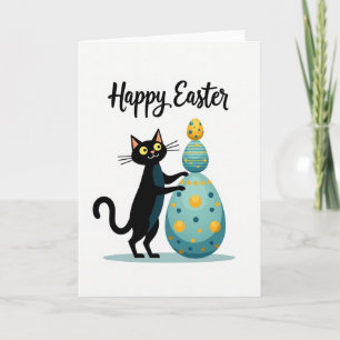 Tarjeta de la Torre de Huevos de Gato en Primavera