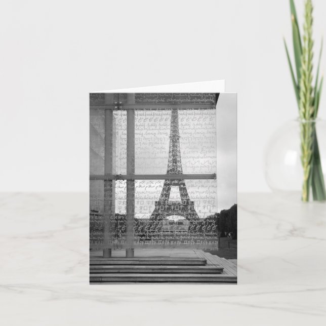 Tarjeta de la torre Eiffel (Anverso)