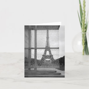 Tarjeta de la torre Eiffel