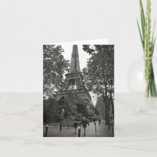 Tarjeta de la torre Eiffel