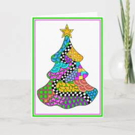 Tarjeta de la torsión del navidad