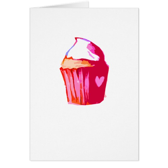 tarjeta de la torta del corazón i (Frente)