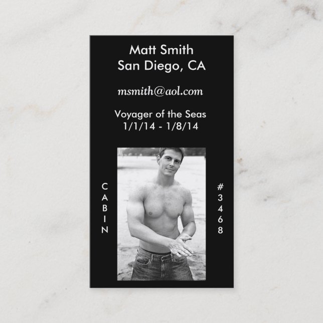 Tarjeta de la travesía (Anverso)