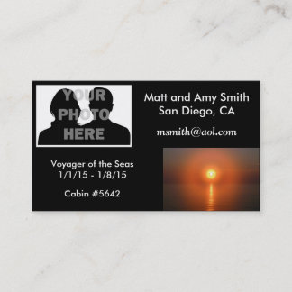 Tarjeta de la travesía