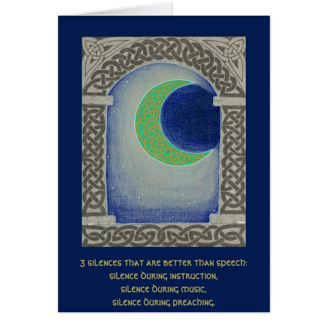 Tarjeta de la tríada del silencio (Frente)