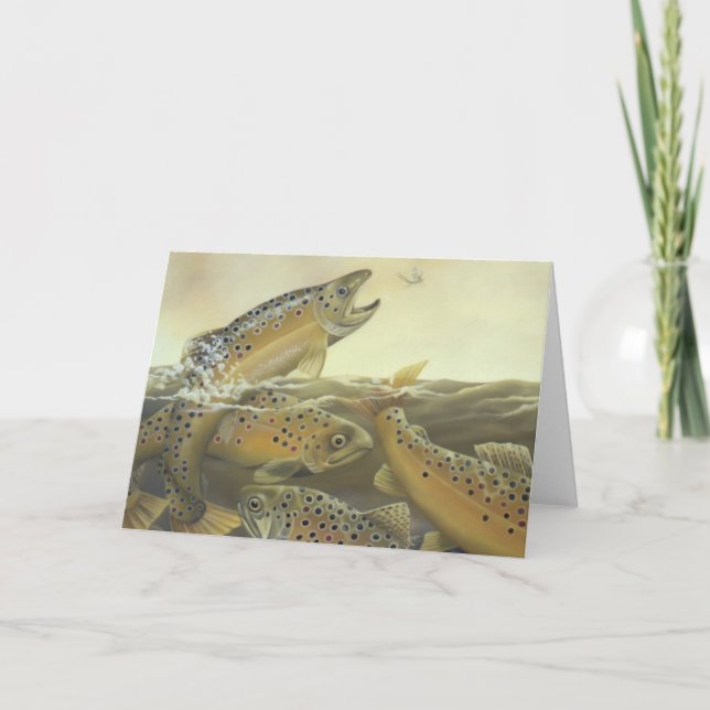 Tarjeta de la trucha de Brown (Anverso)