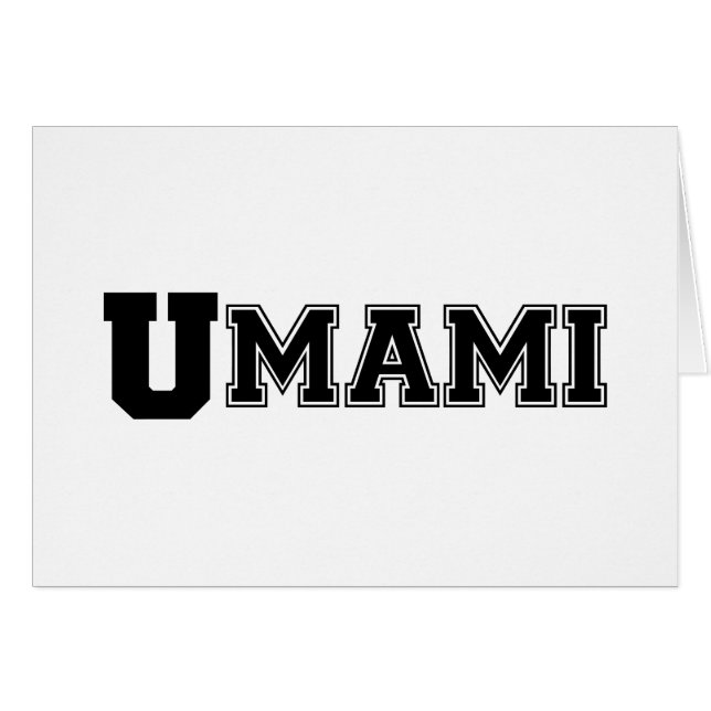 TARJETA DE LA UNIVERSIDAD DE UMAMI (Anverso (Horizontal))