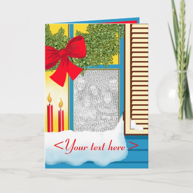 Tarjeta de la VENTANA del NAVIDAD (Anverso)