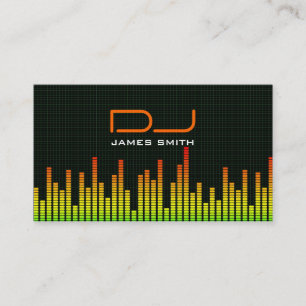 Tarjeta de la visita de DJ