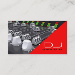 Tarjeta de la visita de DJ