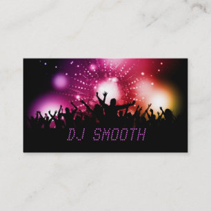 Tarjeta de la visita de DJ