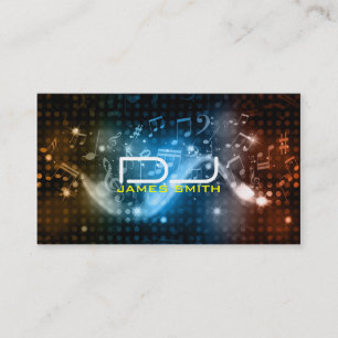 Tarjeta de la visita de DJ