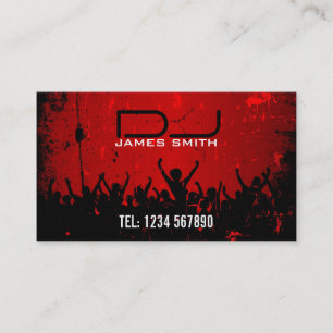 Tarjeta de la visita de DJ