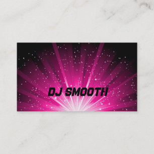 Tarjeta de la visita de DJ