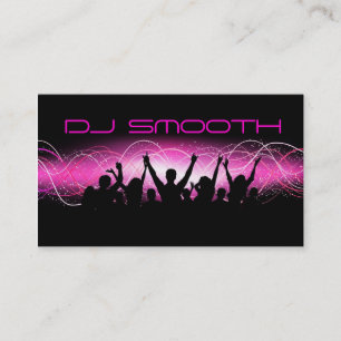 Tarjeta de la visita de DJ
