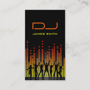 Tarjeta de la visita de DJ