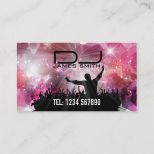 Tarjeta de la visita de DJ