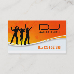 Tarjeta de la visita de DJ