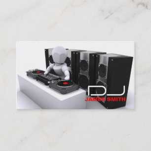 Tarjeta de la visita de DJ